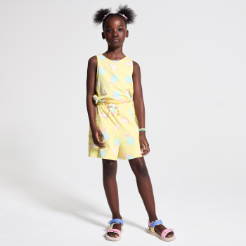 قميص داخلي مطبوع عليه صورة الليمون، أصفر اللون للفتيات